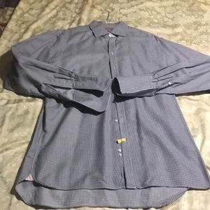Thomas Pink Prestige Dress Shirt Double Cuffs Size 17 36 1/2 43-93cm